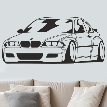 Naklejka na ścianę BMW E46 PANDEM